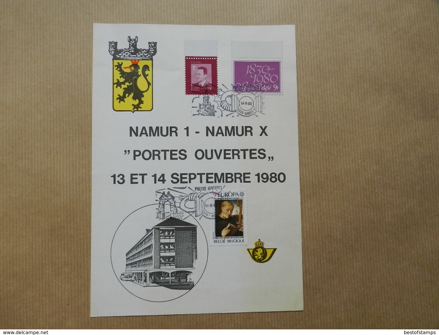 Namur 1 : Portes Ouvertes,  Stempel Mons (M16 ) - Cartas Commemorativas - Emisiones Comunes [HK]