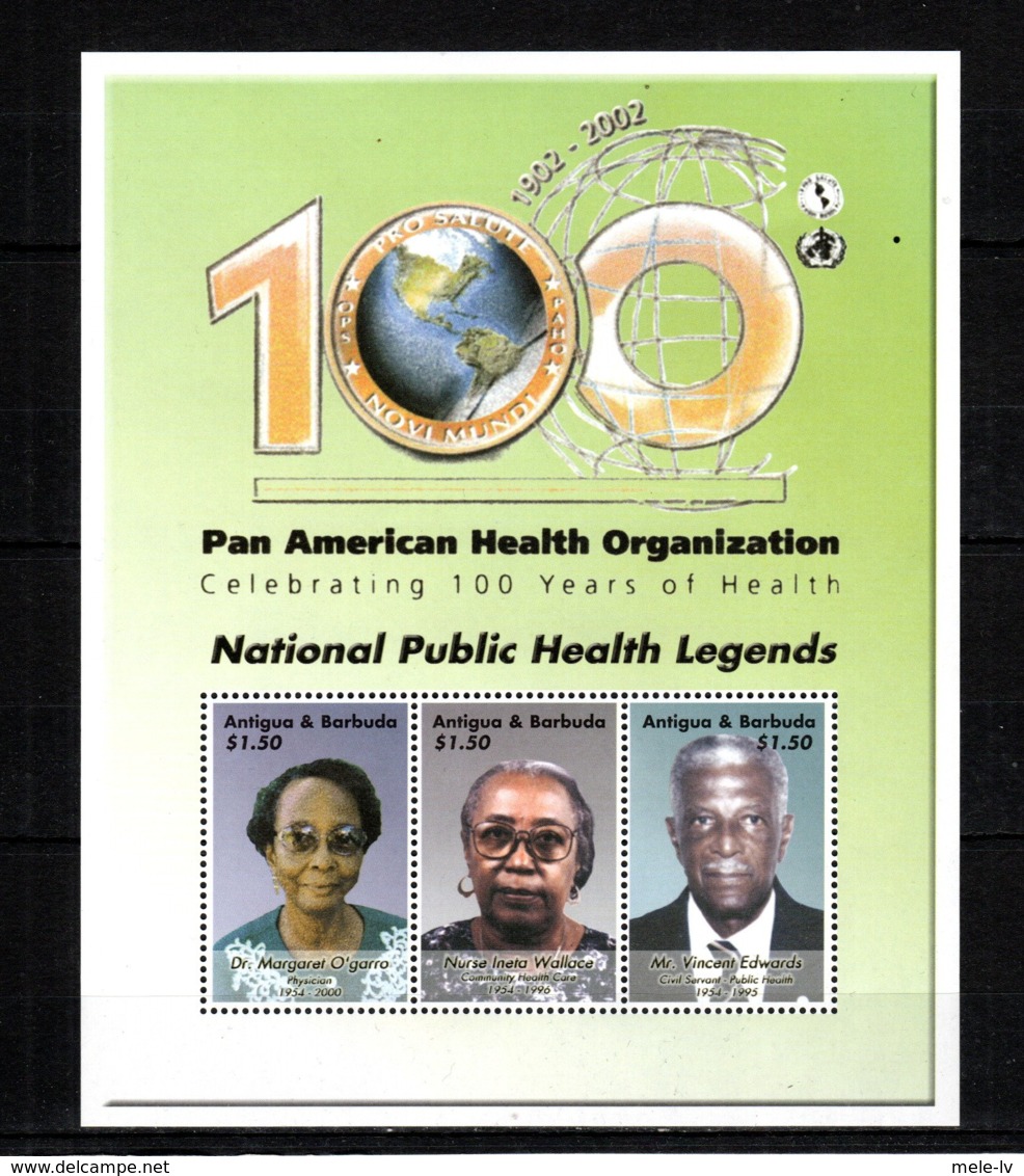 Antigua & Barbuda 2002 Pan American Health Organization MNH -(V-72) - Other & Unclassified