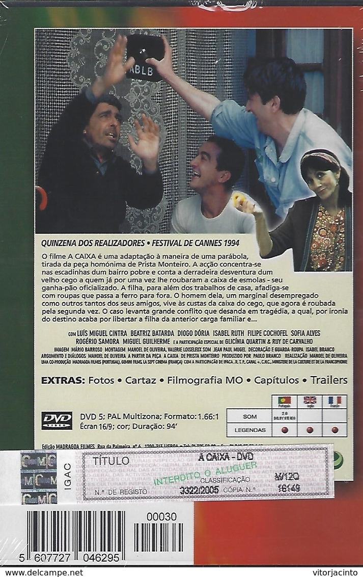 Portuguese Movie With Legends - A Caixa - DVD - Comedy