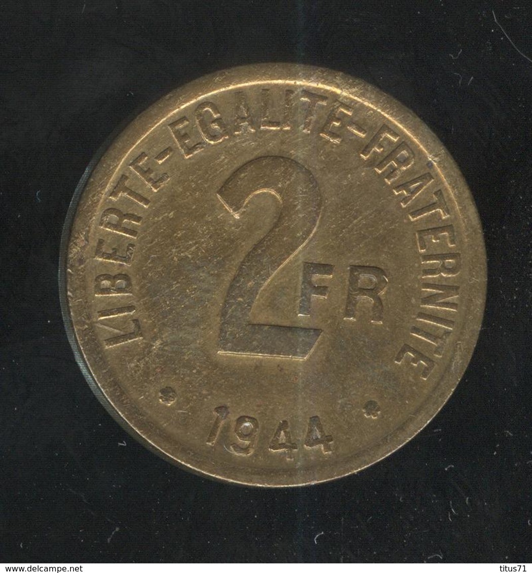 2 Francs Philadélphie 1944 - Other & Unclassified