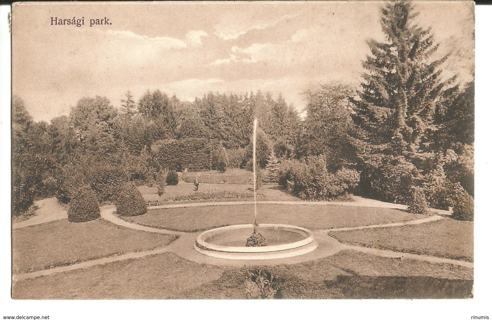 Slovakia Eperjes/Prešov Harsagi Park 1911 - Slovakia