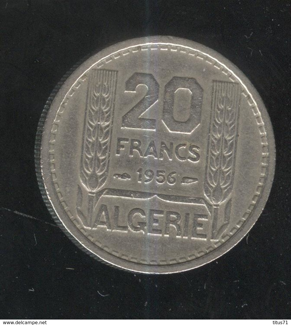 20 Francs Algérie Française 1956 - Argelia