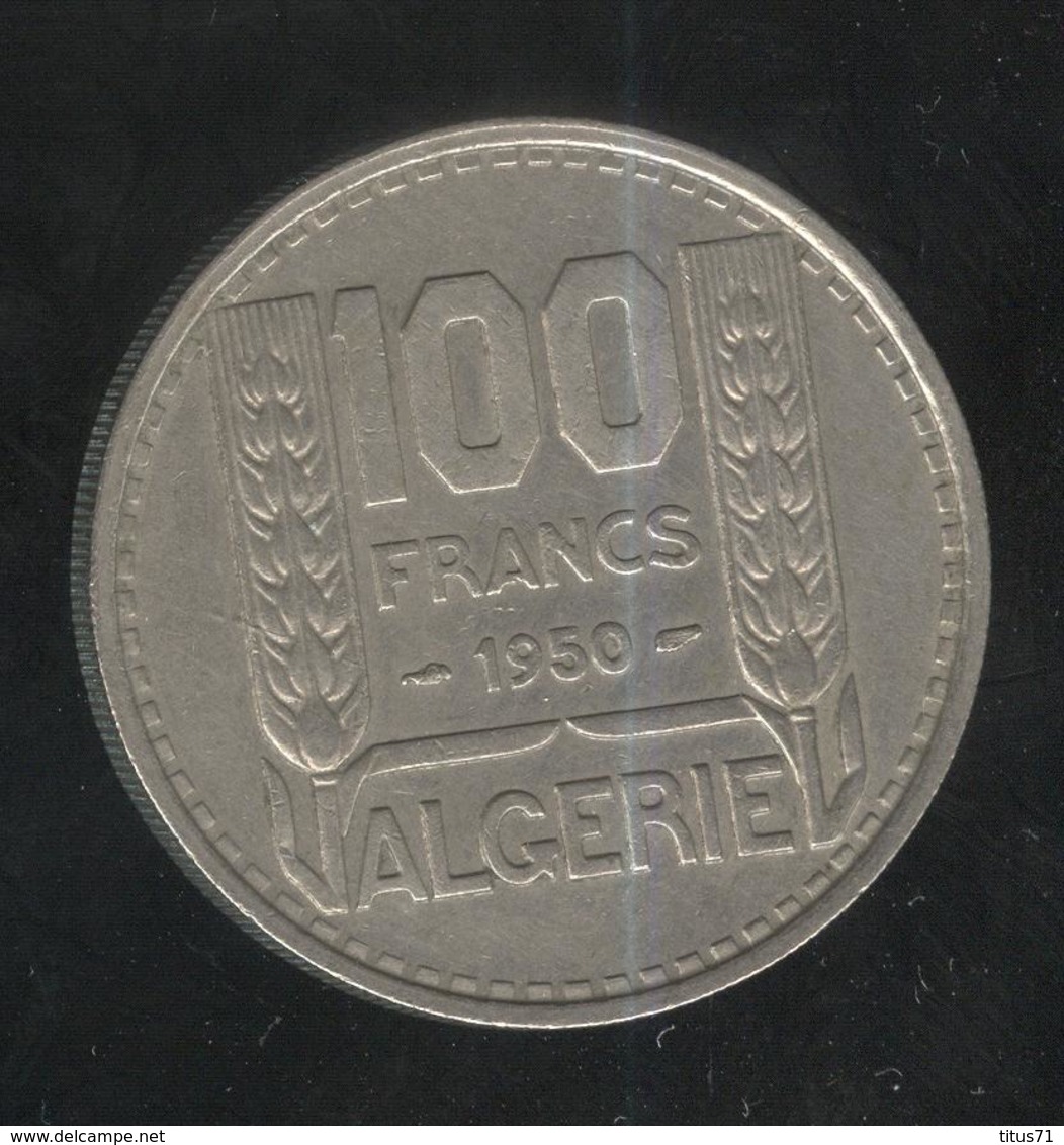 100 Francs Algérie Française 1950 - Algerien