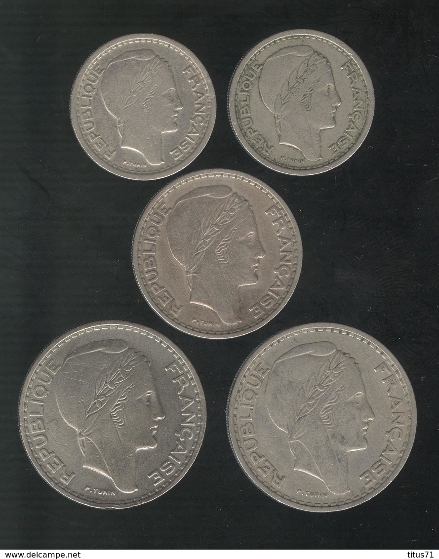 Lot Des 5 Monnaies Algérie Française 1949-1956 - Algerije