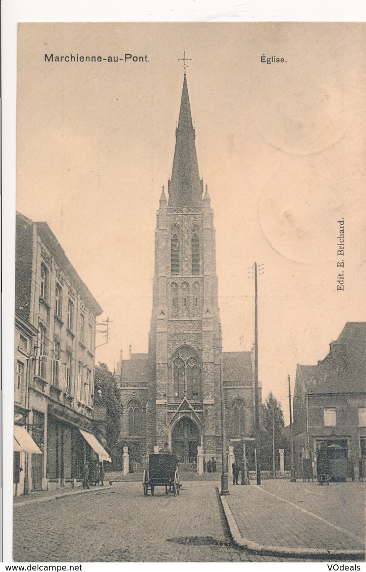 CPA - Belgique - Marchienne-au-Pont - Eglise - Charleroi