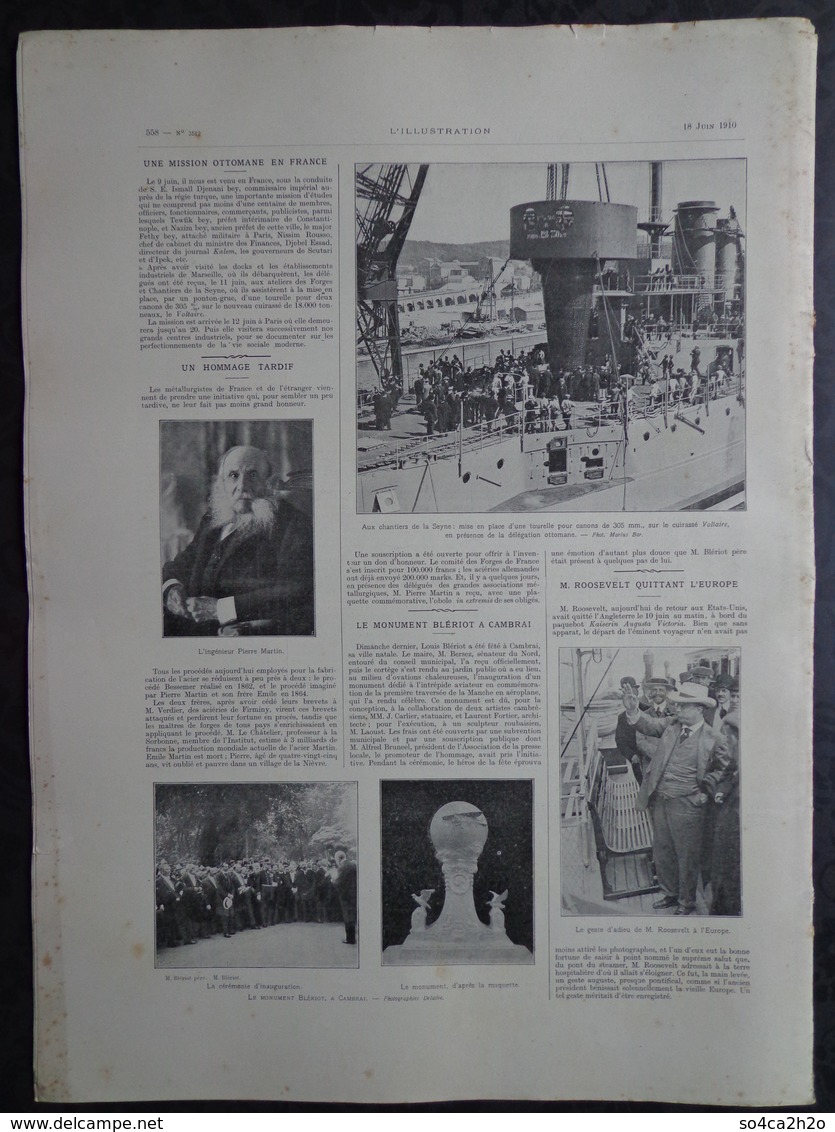 L'illustration N° 3512 Du 18 Juin 1910 L'ouverture Du "Pluviose"; La Pacification De La Mauritanie; - L'Illustration