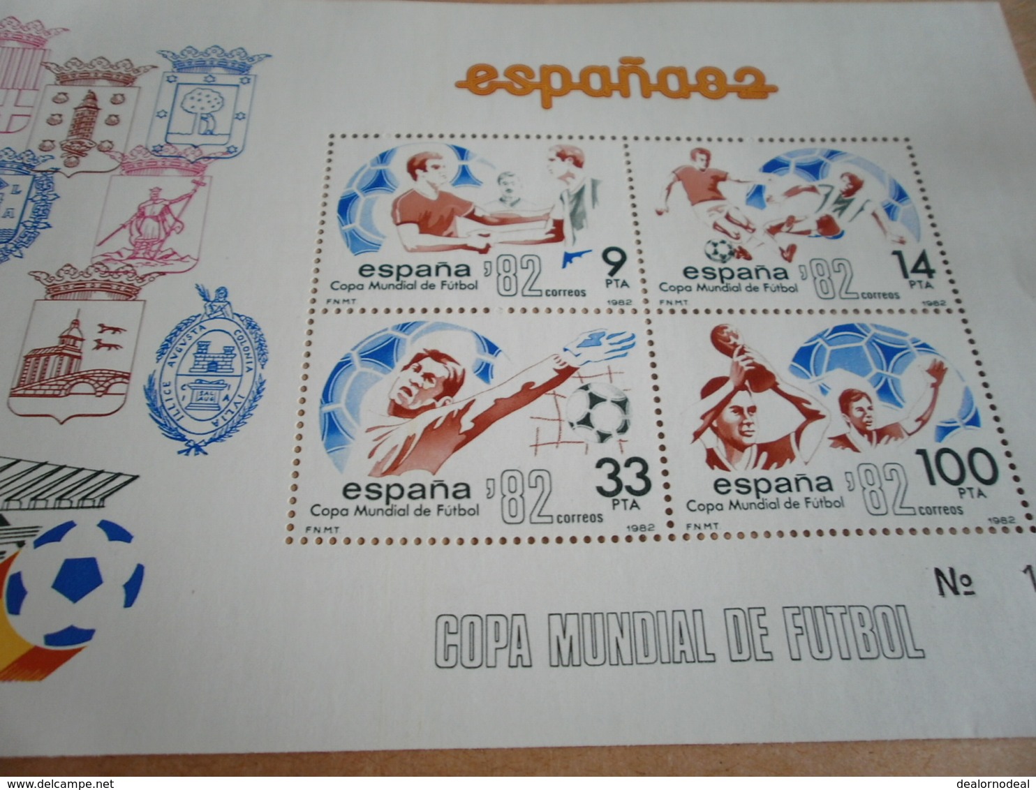Miniature Sheets 1982 Football World Cup Spain Set Of 2 Sheets - Unused Stamps