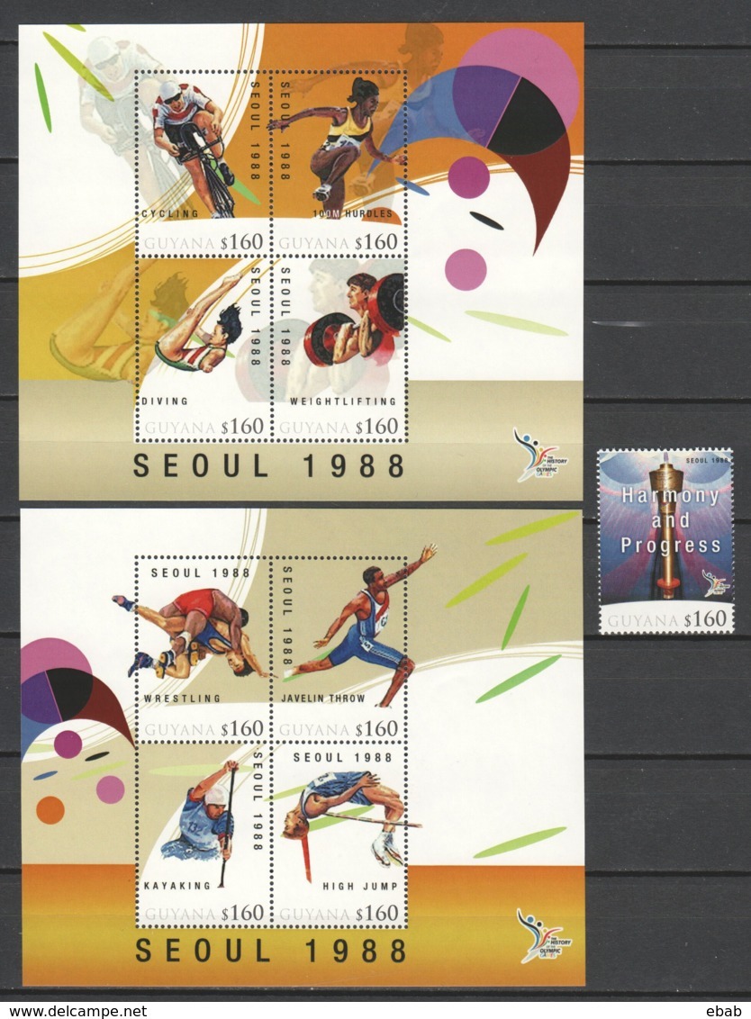 Guyana - Limited Edition Set 21 MNH - SUMMER OLYMPICS SEOUL 1988 - Zomer 1988: Seoel