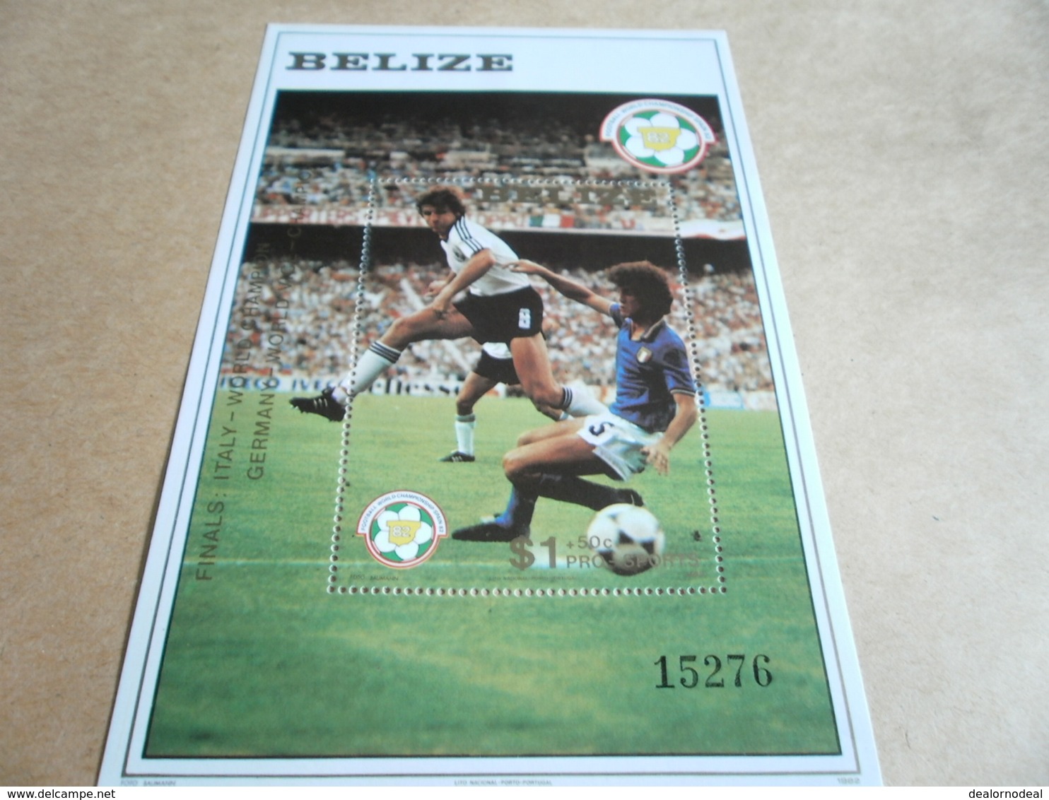 Miniature Sheets 1982 Football World Cup Spain X 2 Sheets - Belize (1973-...)