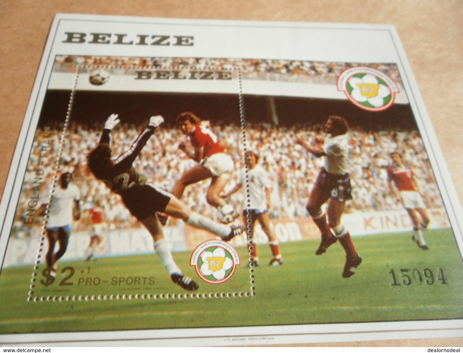 Miniature Sheets 1982 Football World Cup Spain X 2 Sheets - Belize (1973-...)