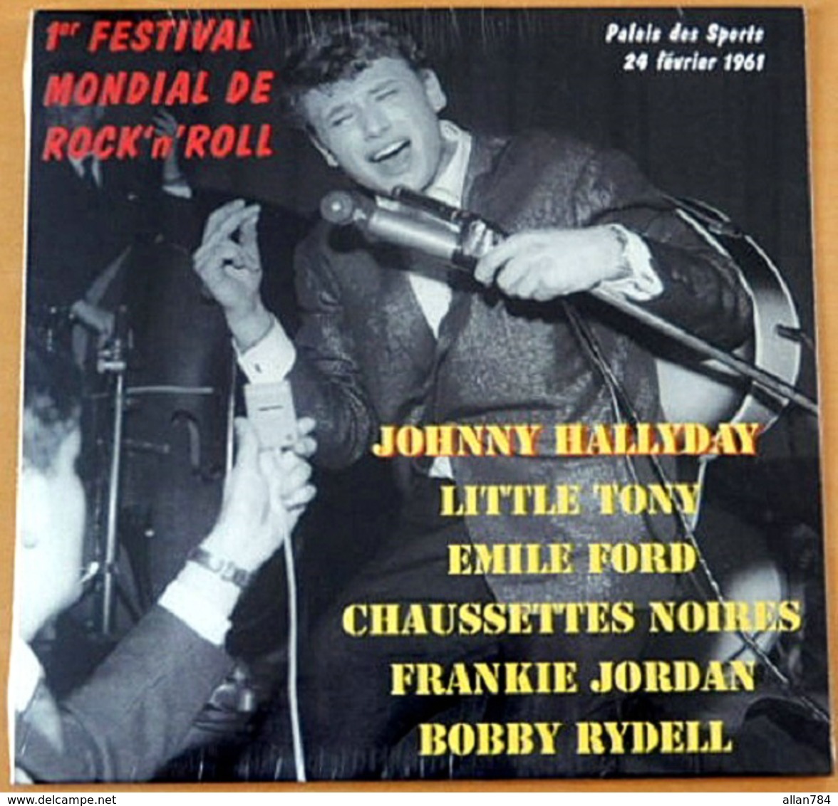 LP 25 CM JOHNNY HALLYDAY ET AUTRES - 1er FESTIVAL MONDIAL DE ROCK - PALAIS DES SPORTS 61 - NEUF SOUS BLISTER - P 2017 - - Rock