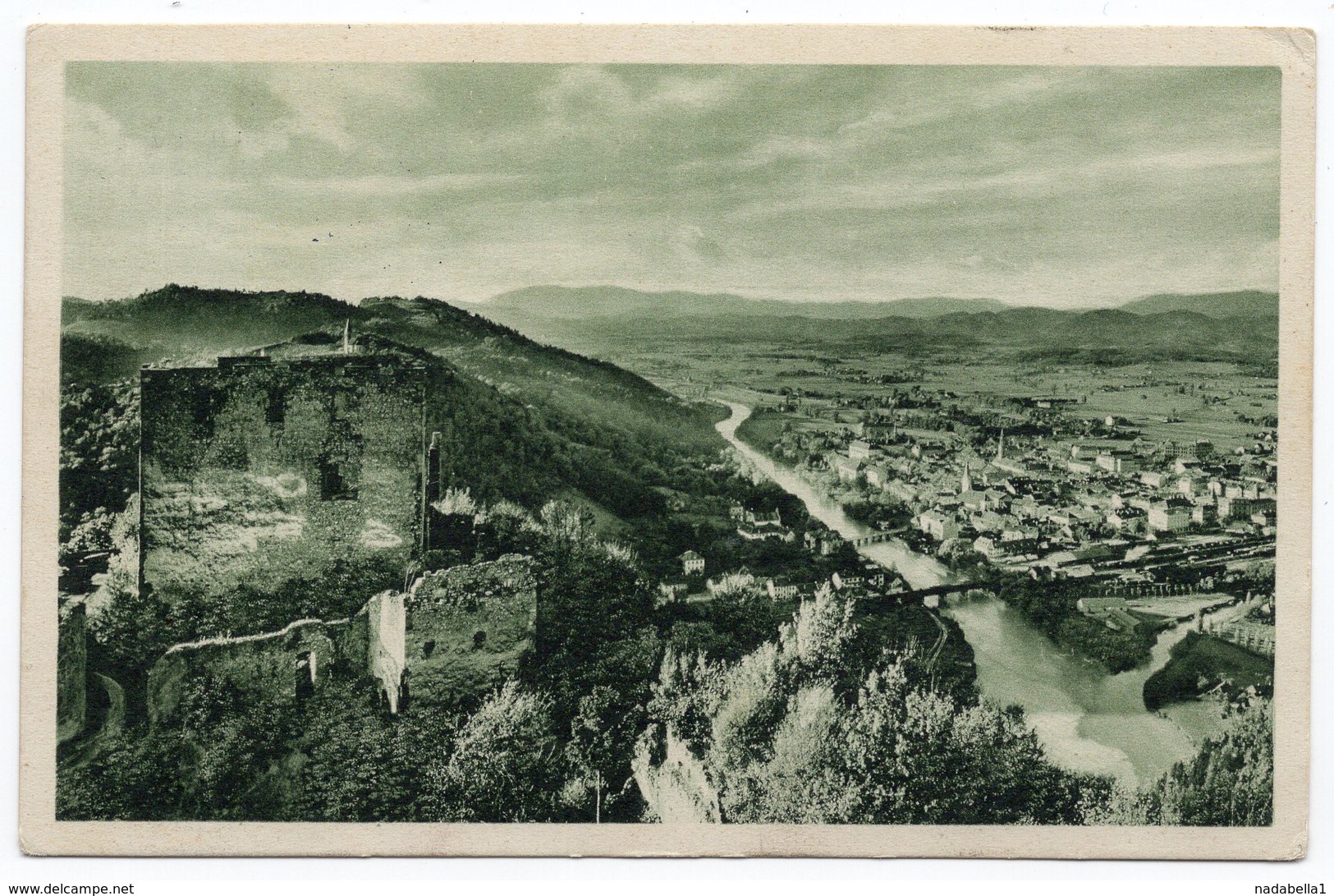 1927 YUGOSLAVIA, SLOVENIA, CELJE TO LJUBLJANA, TPO MARIBOR-RAKE NO 30, ILLUSTRATED POSTCARD, USED - Yugoslavia