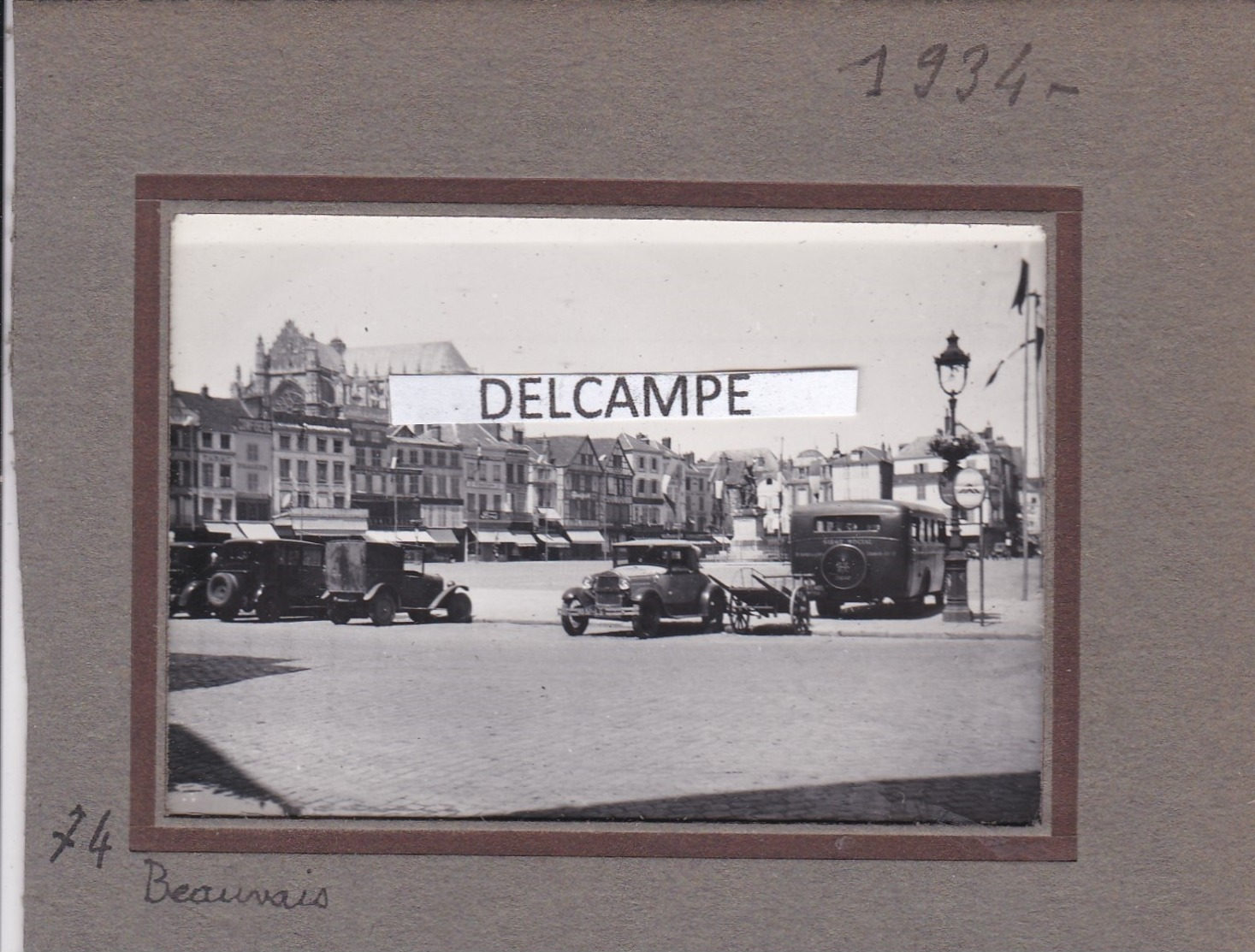BEAUVAIS  1934 - Photo Originale De La Place ( Oise ) - Places