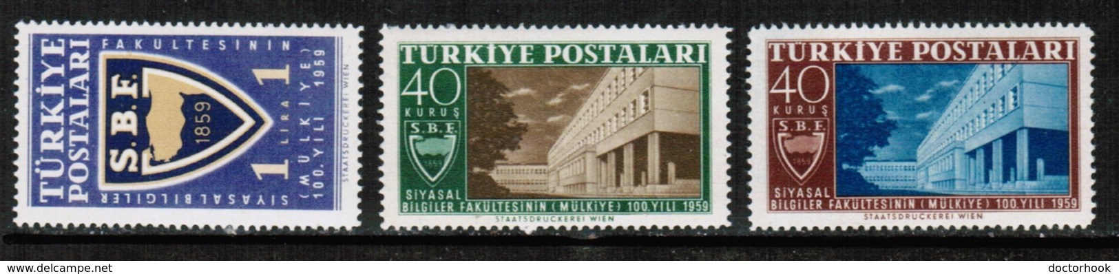 TURKEY  Scott # 1473-5** VF MINT NH (Stamp Scan # 510) - Unused Stamps