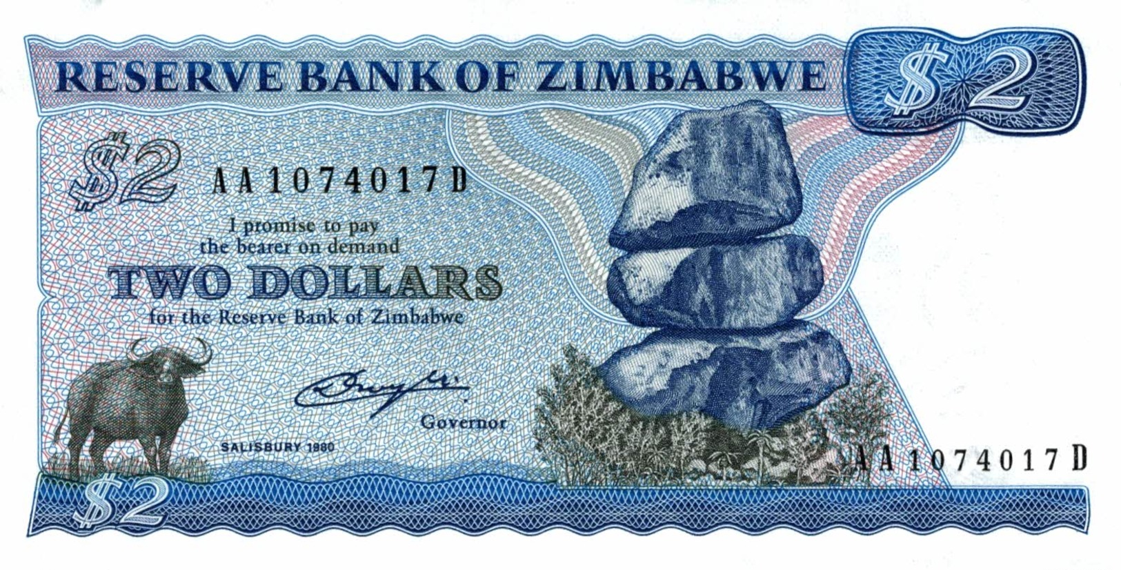 7327-2019    BILLET ETRANGER DE  ZIMBABWE - Zimbabwe