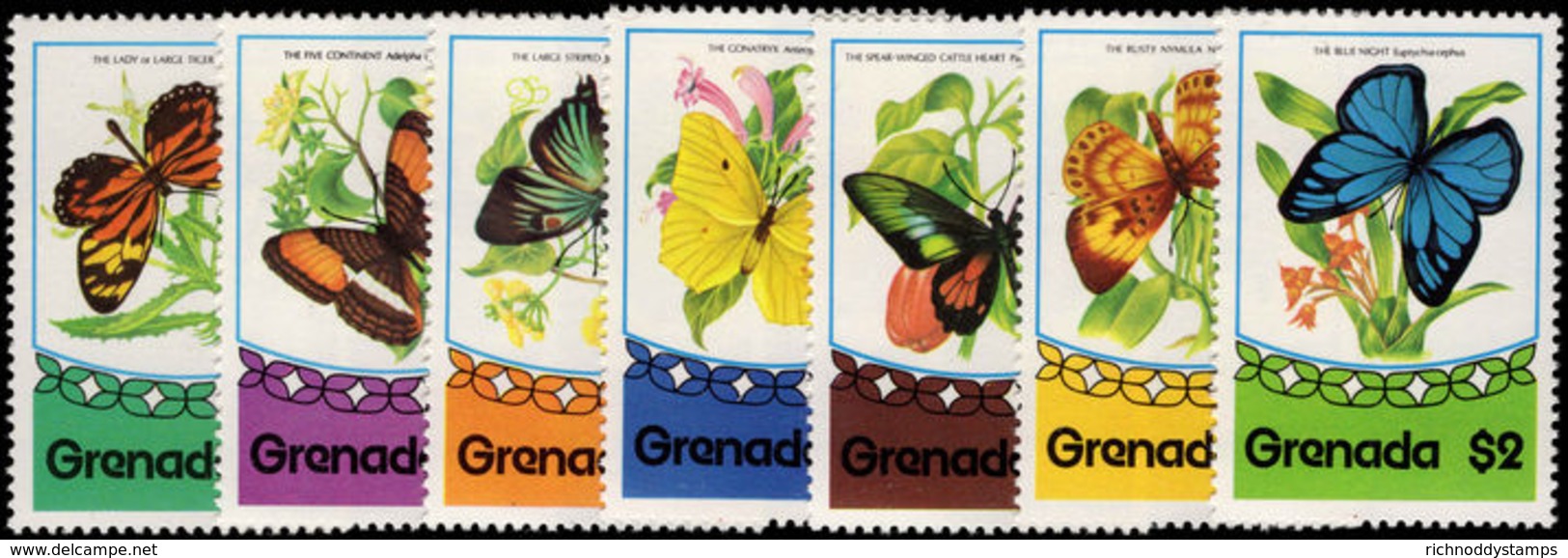 Grenada 1975 Butterflies Unmounted Mint. - Grenada (1974-...)