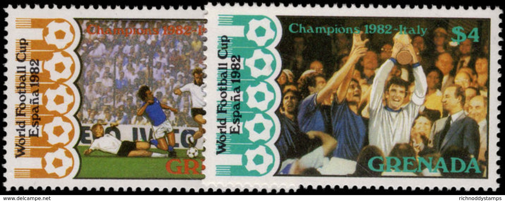 Grenada 1982 World Cup Football Unmounted Mint. - Grenada (1974-...)