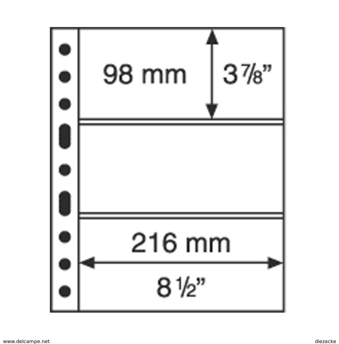 Leuchtturm Blankoblätter Klar Grande 3C (5 Stück Neu (M11 - Blankoblätter