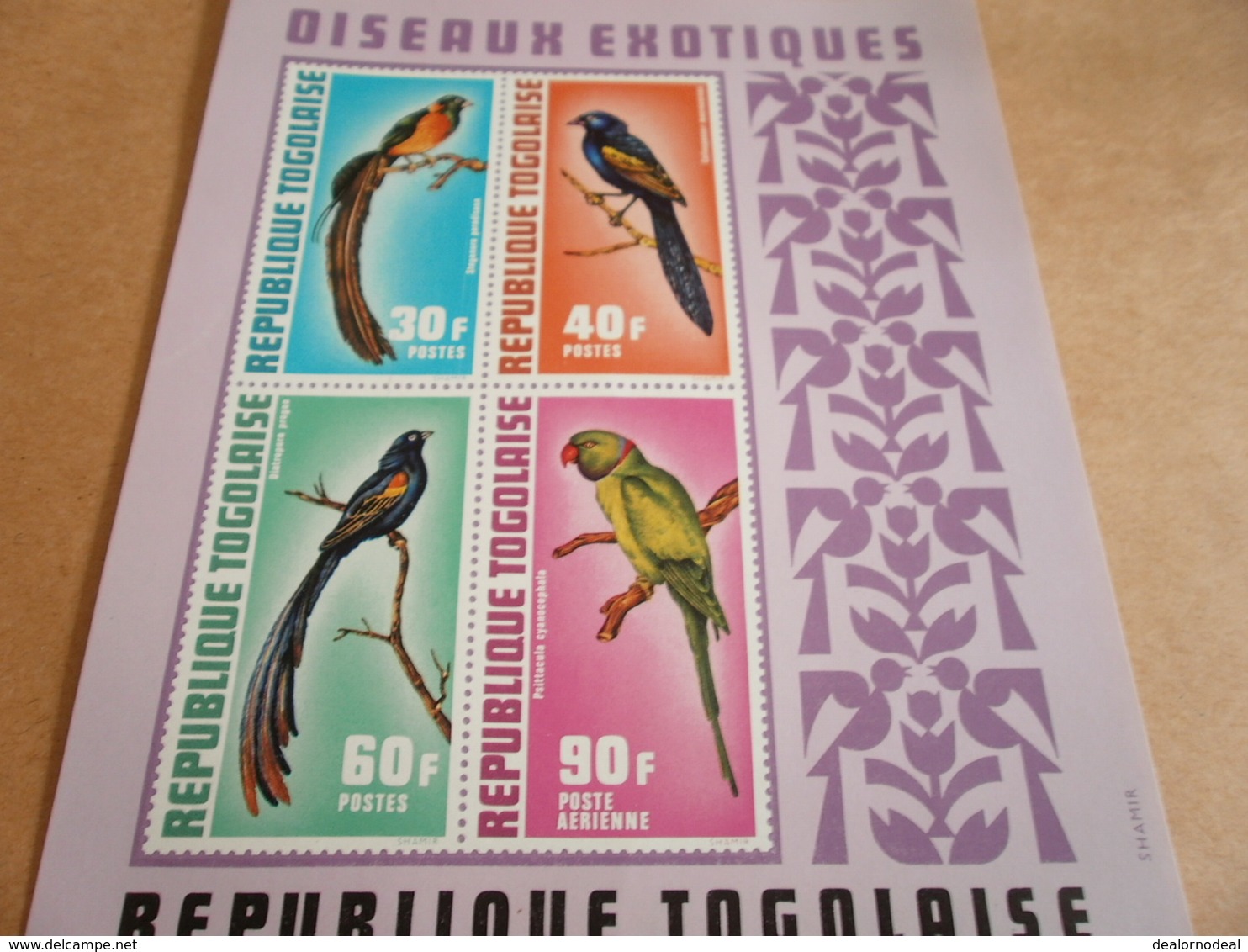 Miniature Sheets Togo Exotic Birds - Togo (1960-...)