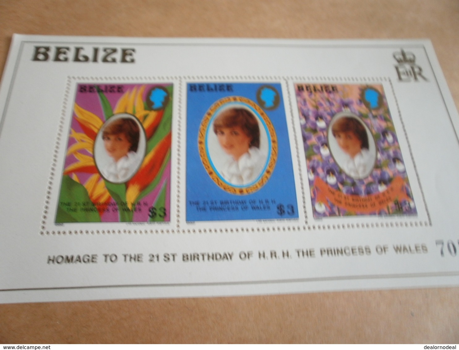 Miniature Sheets  1982 Princess Diana 21st Birthday - Belize (1973-...)