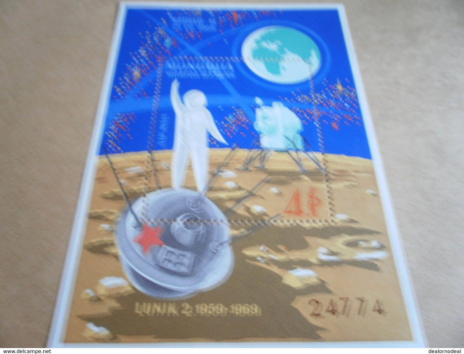 Miniature Sheet 1969 Apollo 11 - Mongolia