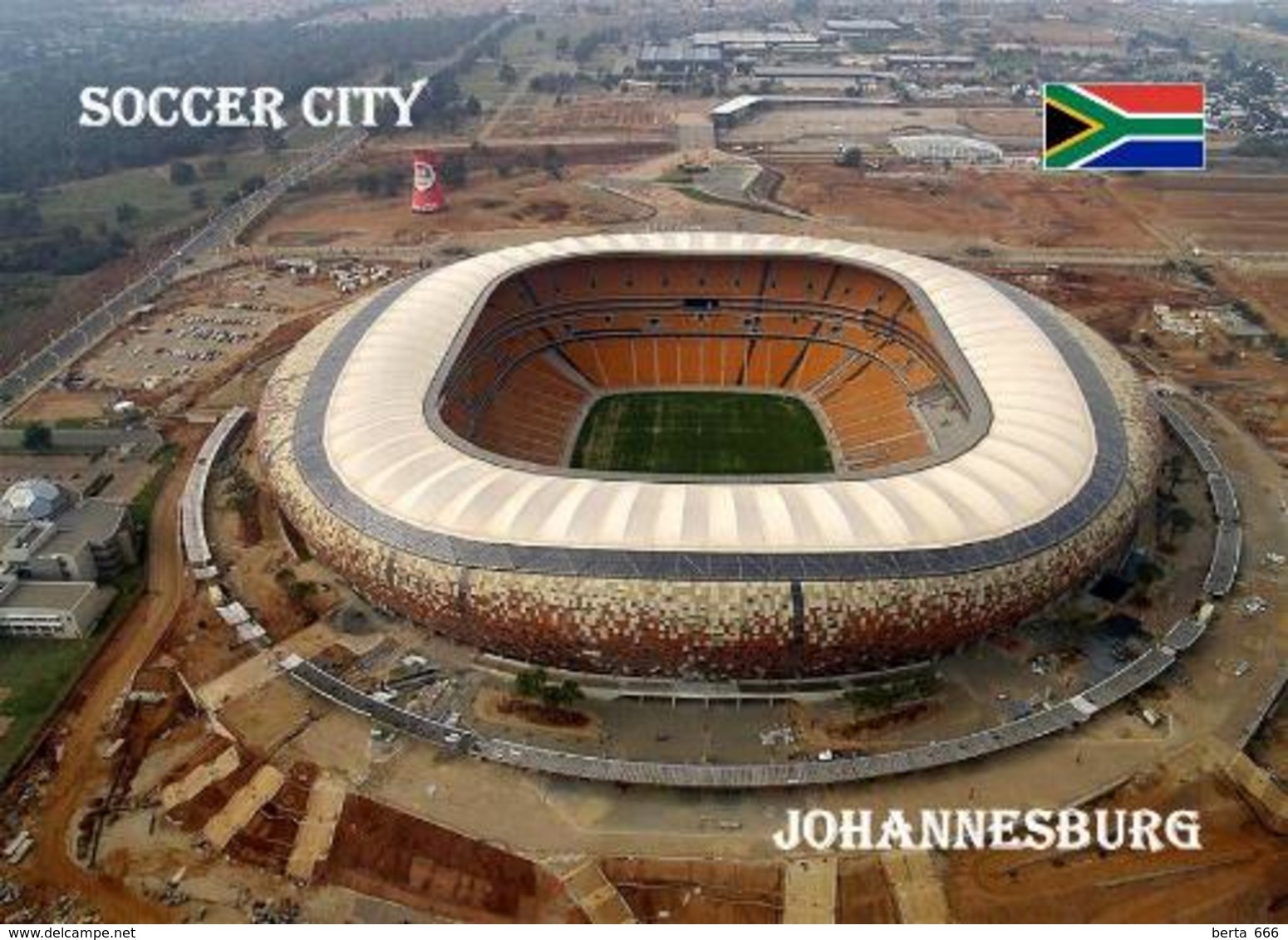 South Africa Johannesburg Soccer City Stadium New Postcard Stadion AK Südafrika Stadion AK - Voetbal