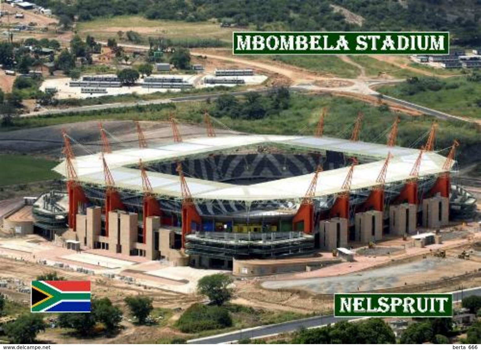 South Africa Nelspruit Mbombela Stadium New Postcard Stadion AK Südafrika Stadion AK - Fussball