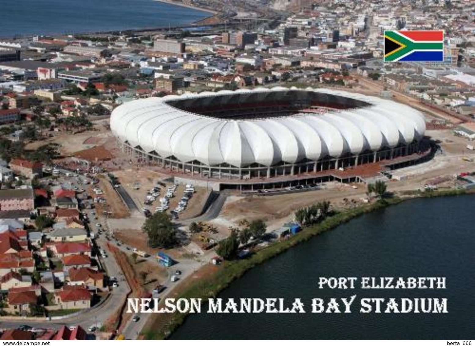 South Africa Port Elizabeth Nelson Mandela Bay Stadium New Postcard Stadion AK Südafrika Stadion AK - Football