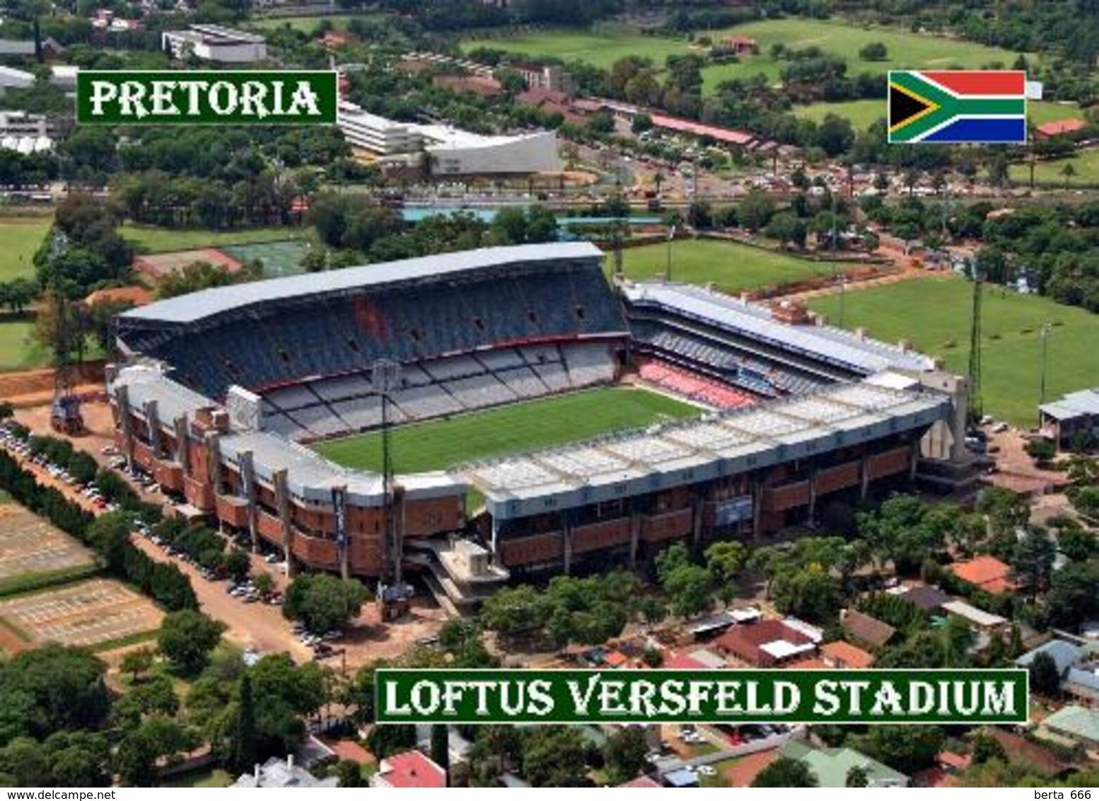 South Africa Pretoria Loftus Versfeld Stadium New Postcard Stadion AK Südafrika Stadion AK - Football