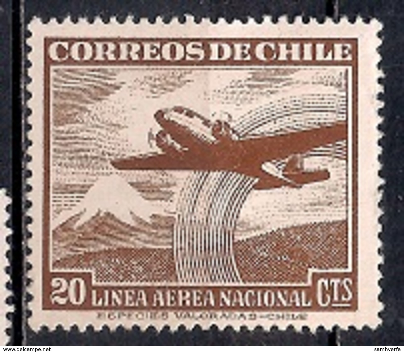 Chile  1950 -1954 - Airmail - Chili
