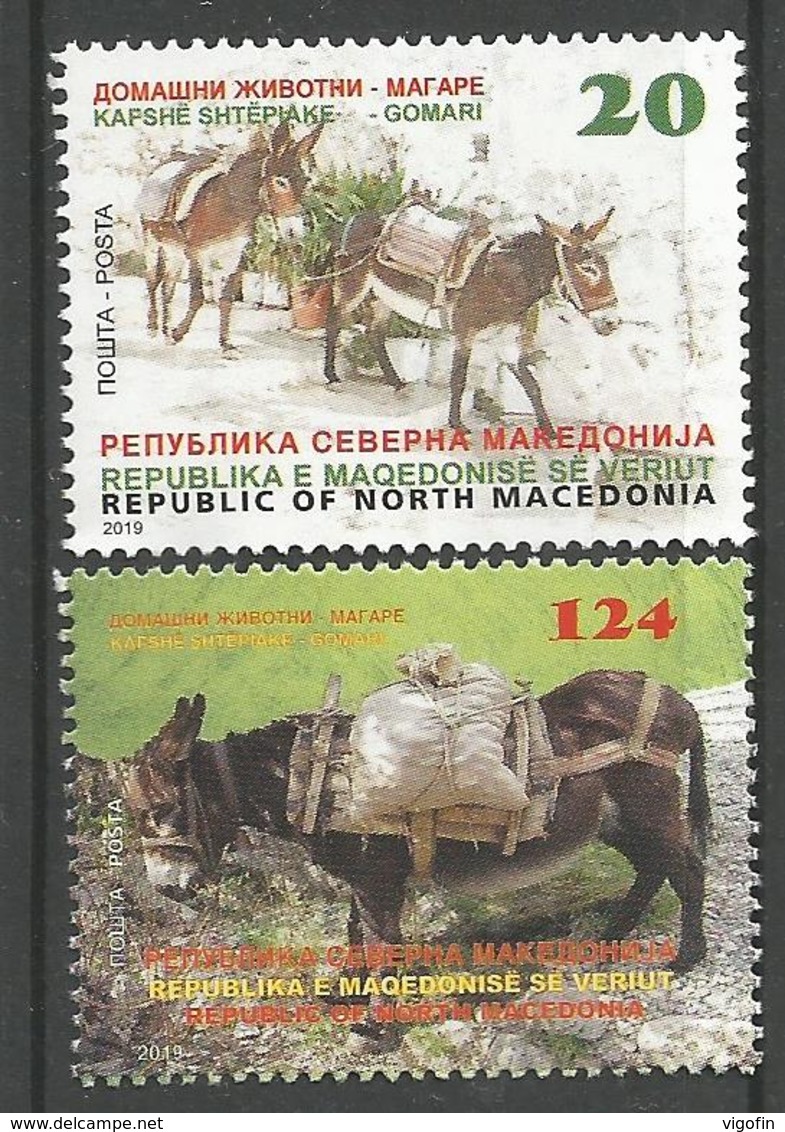 MK 2019-04, FAUNA DOKEY, 1 X 2v, MNH - Esel