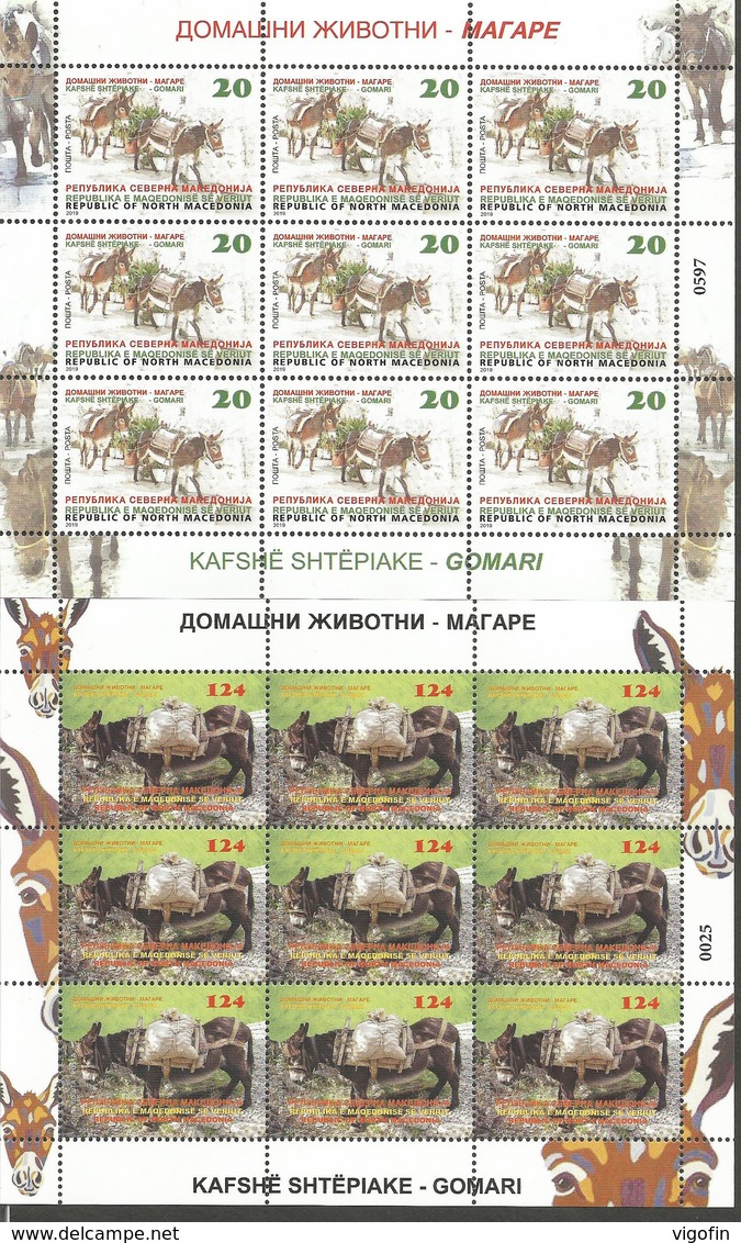 MK 2019-04, FAUNA DOKEY, 2MS, MNH - Nordmazedonien