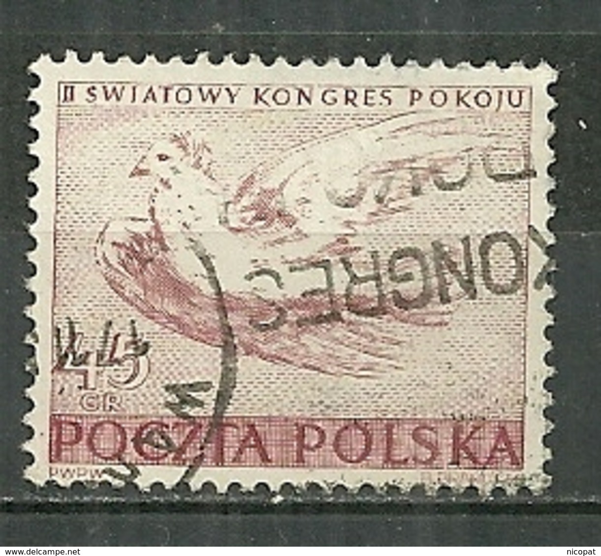 POLAND Oblitéré 587-588 Colombe De La Paix Picasso Oiseau Bird - Oblitérés