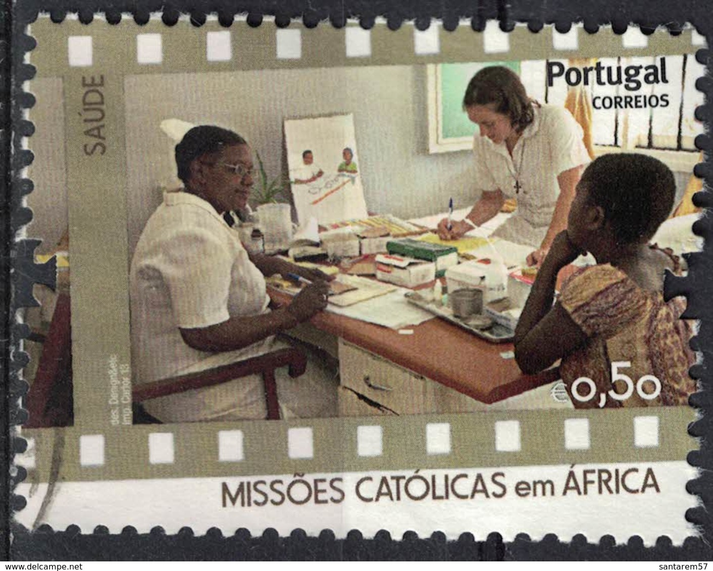 Portugal 2013 Oblitéré Used Santé Missões Católicas Em África Missions Catholiques En Afrique SU - Gebraucht