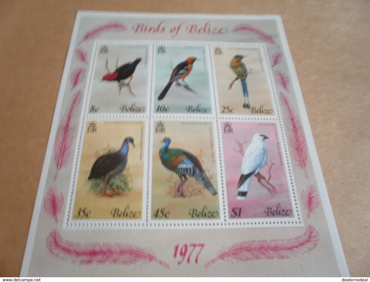 Miniature Sheet Belize 1977 Birds - Belize (1973-...)