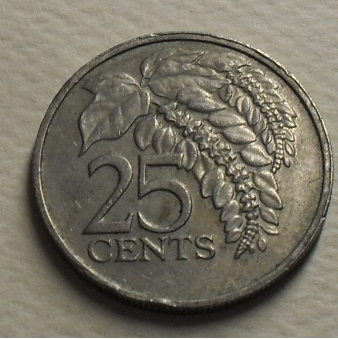 1983 - Trinidad § Tobago - 25 CENTS - KM 32 - Trinidad & Tobago