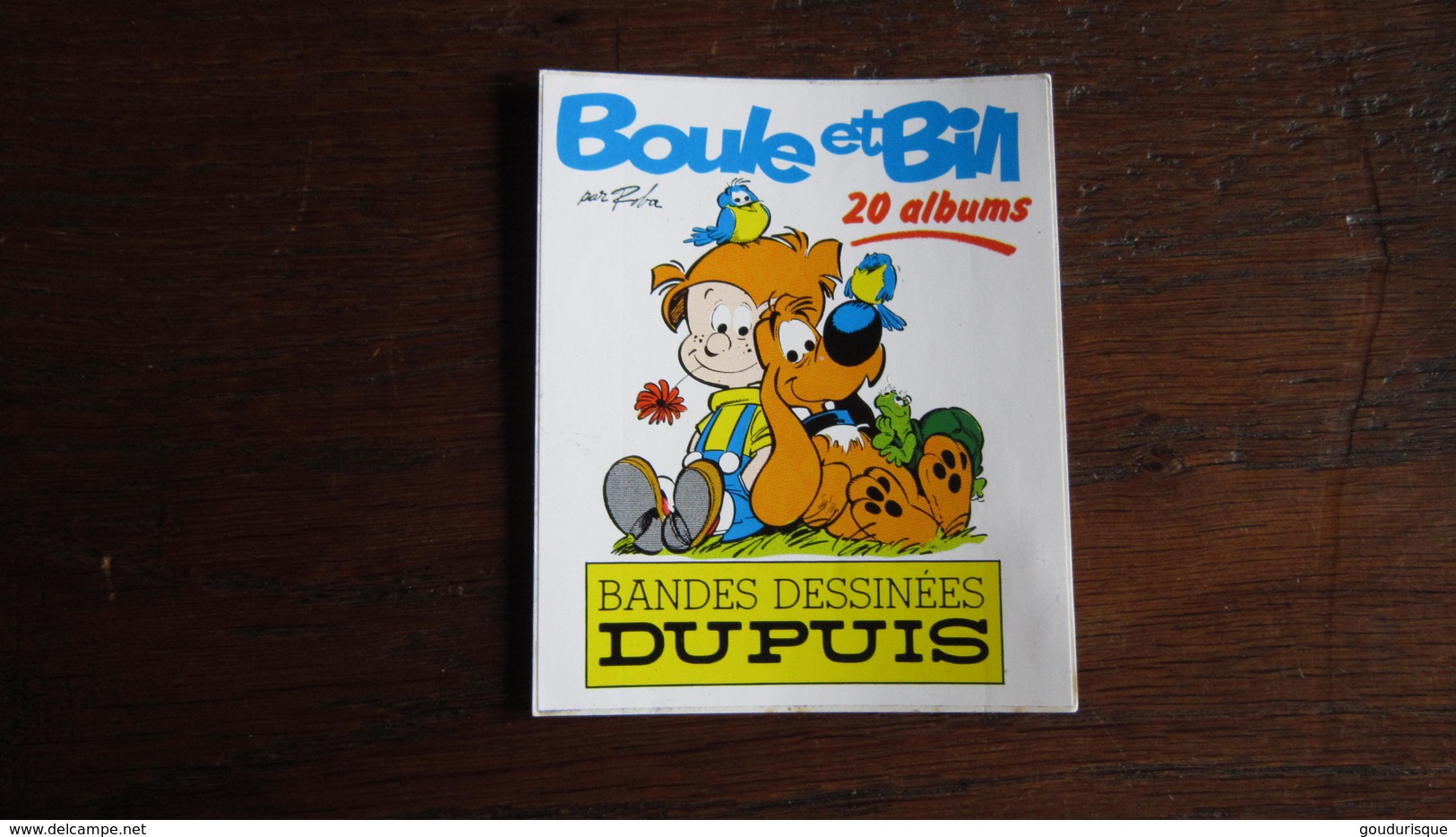 AUTOCOLLANT BOULE ET BILL BILL 20 ALBUMS     ROBA - Boule Et Bill