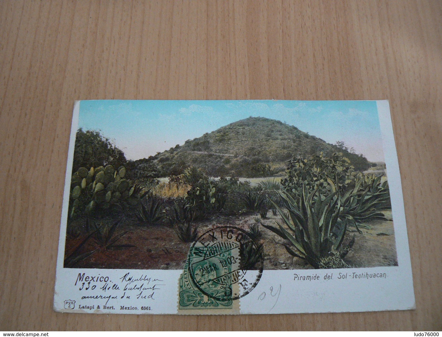 PC17/ MEXIQUE PIRAMIDE DEL  SOL TEOTIHUACAN  / CARTE VOYAGEE - Mexique