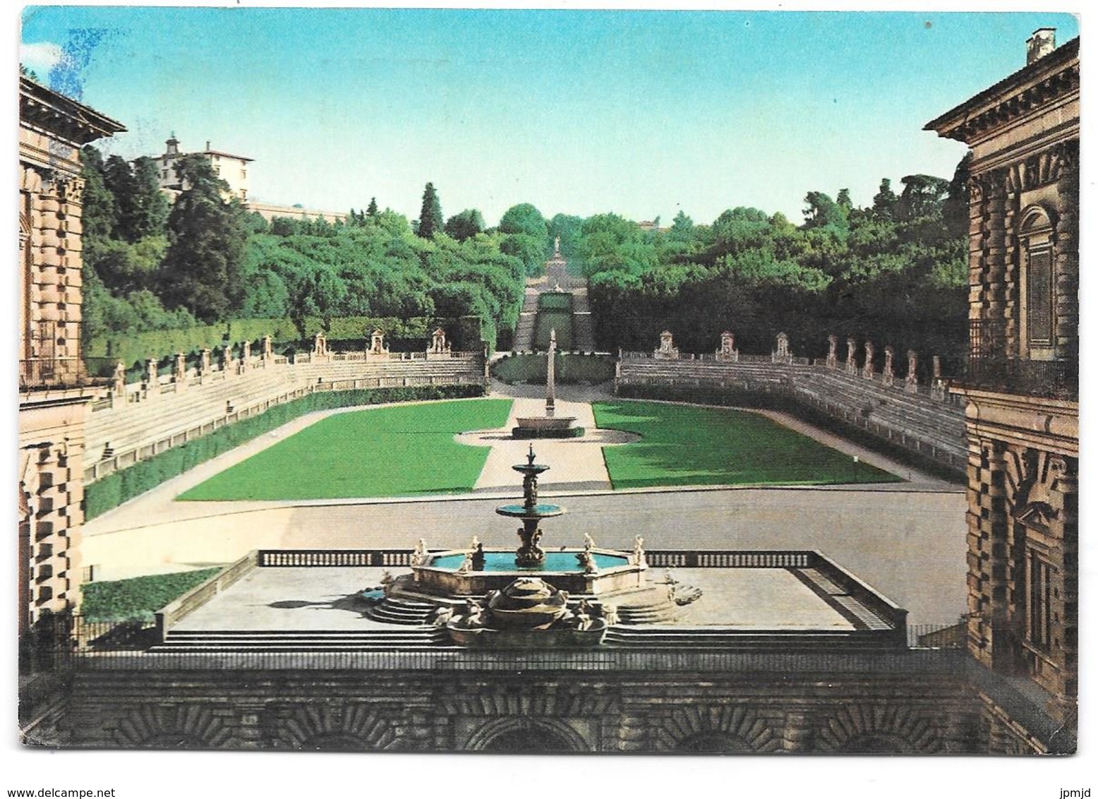 FIRENZE - Giardino Di Boboli - Anfiteatro - Ed. SAP - 1959 - Tampon FIAT 1800 - Firenze (Florence)