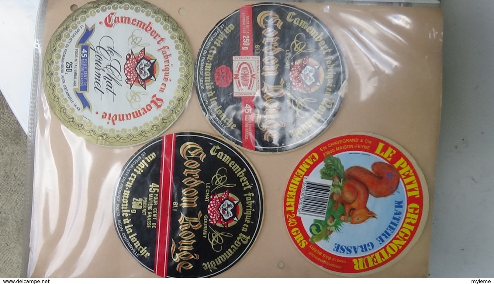 Grosse Collection De Couvercles Et étiquettes (173 Dans Ce Classeur) De Fromages Français.6/10 Voir Commentaires !!! - Cheese