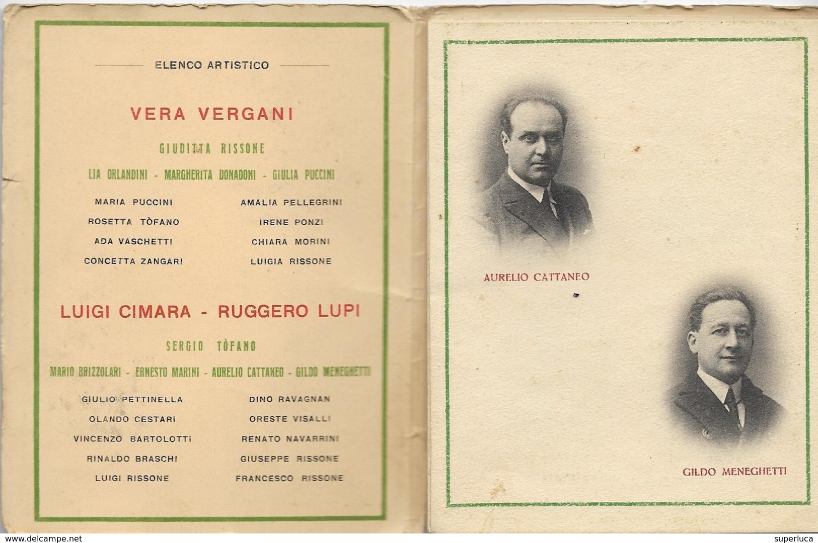 6-TEATRO-COMPAGNIA DRAMMATICA ITALIANA-DIRETTA DA DARIO NICCODEMI-TOURNEE 1926 - Teatro, Travestimenti & Mascheramenti