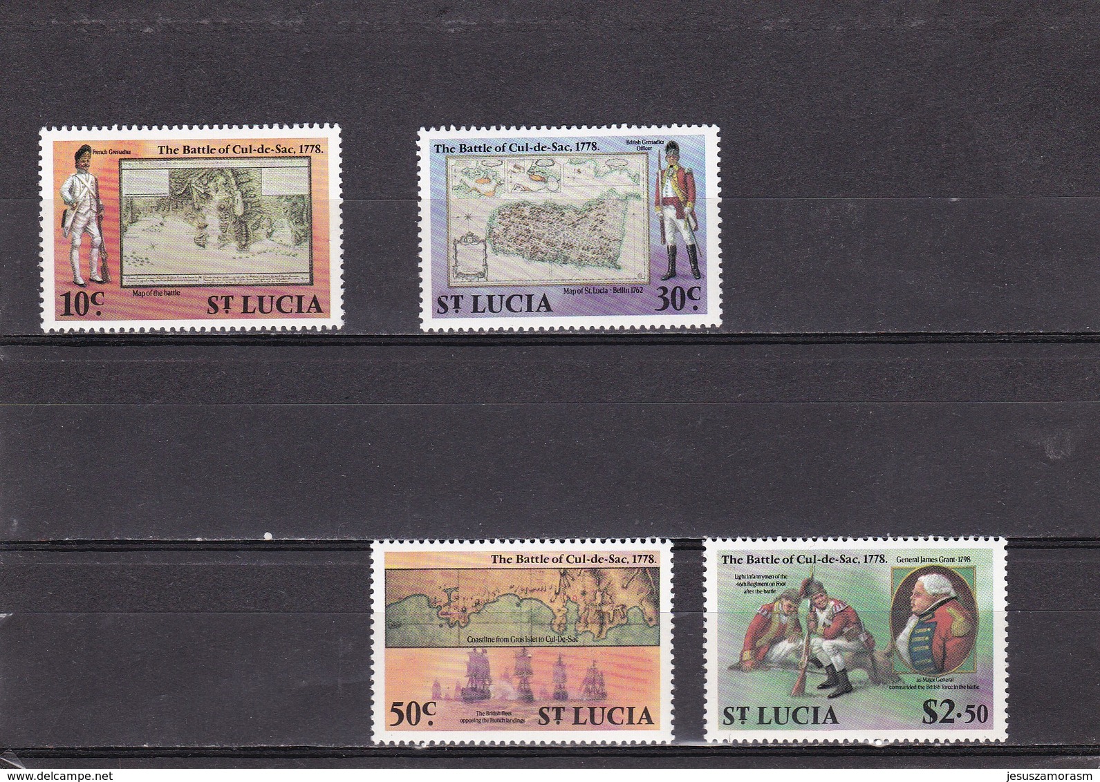 Santa Lucia Nº 444 Al 447 - St.Lucia (1979-...)