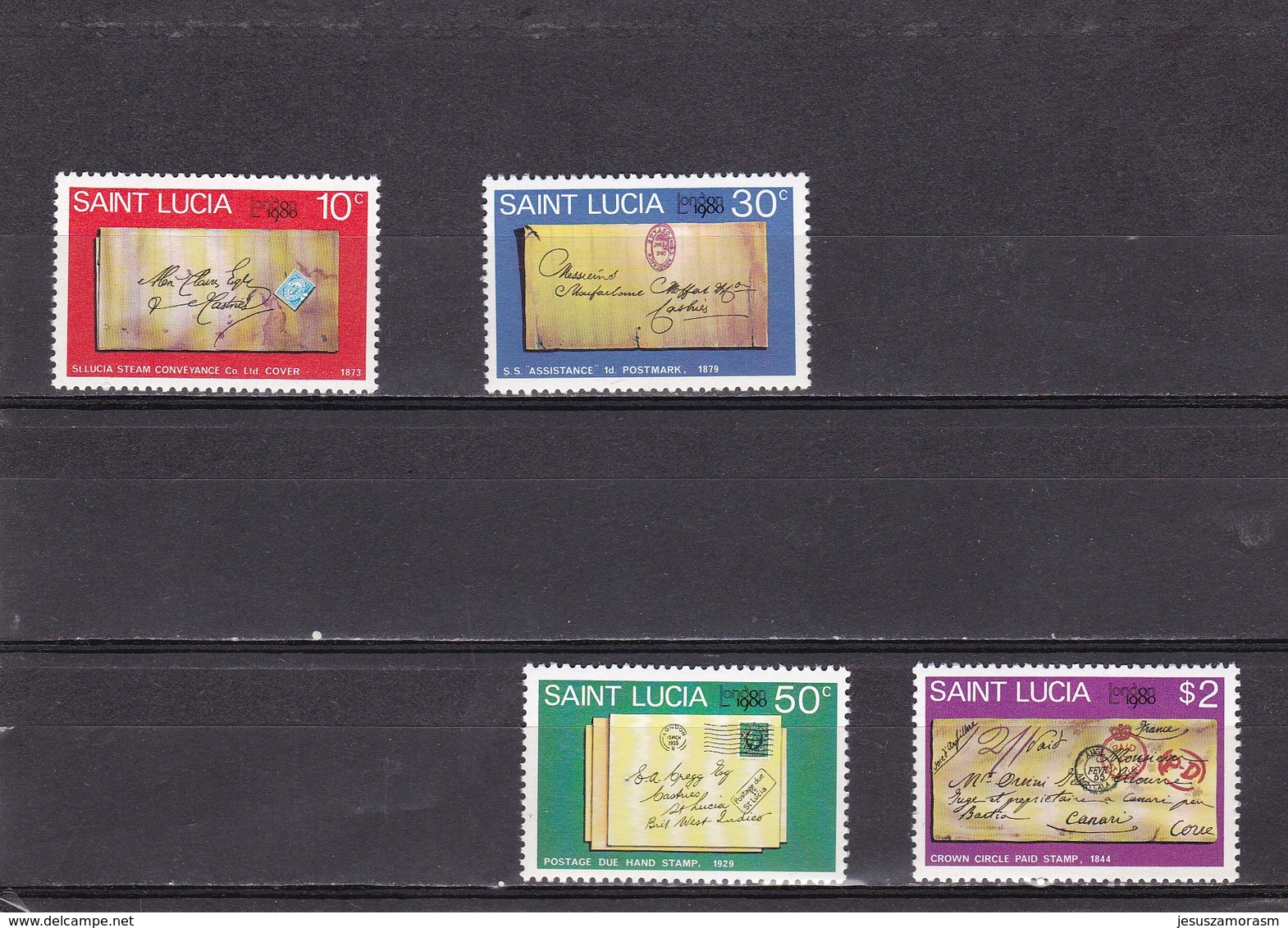 Santa Lucia Nº 481 Al 484 - St.Lucia (1979-...)