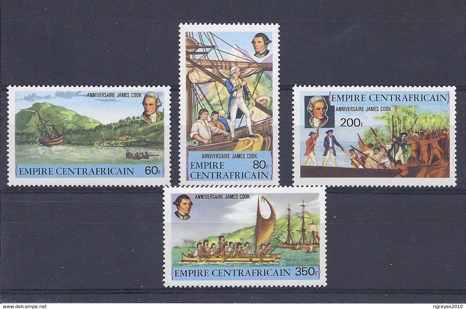 190031755   IMP.  CENTROAFRICANO  YVERT    Nº  342/5    **/MNH - Centrafricaine (République)