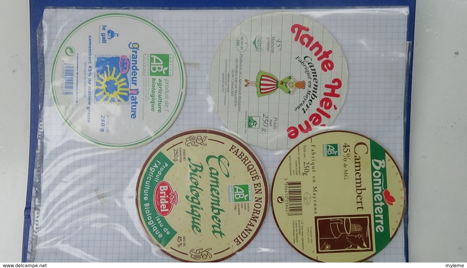 Grosse Collection De Couvercles Et étiquettes (186 Dans Ce Classeur) De Fromages Français.8/10 Voir Commentaires !!! - Cheese