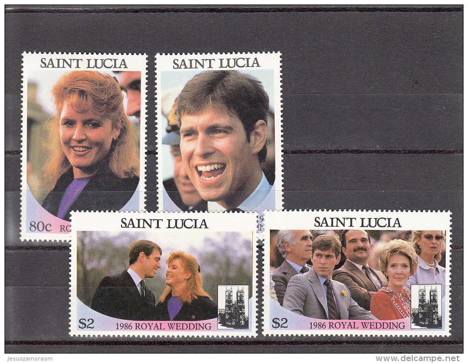 Santa Lucia Nº 821 Al 824 - St.Lucia (1979-...)