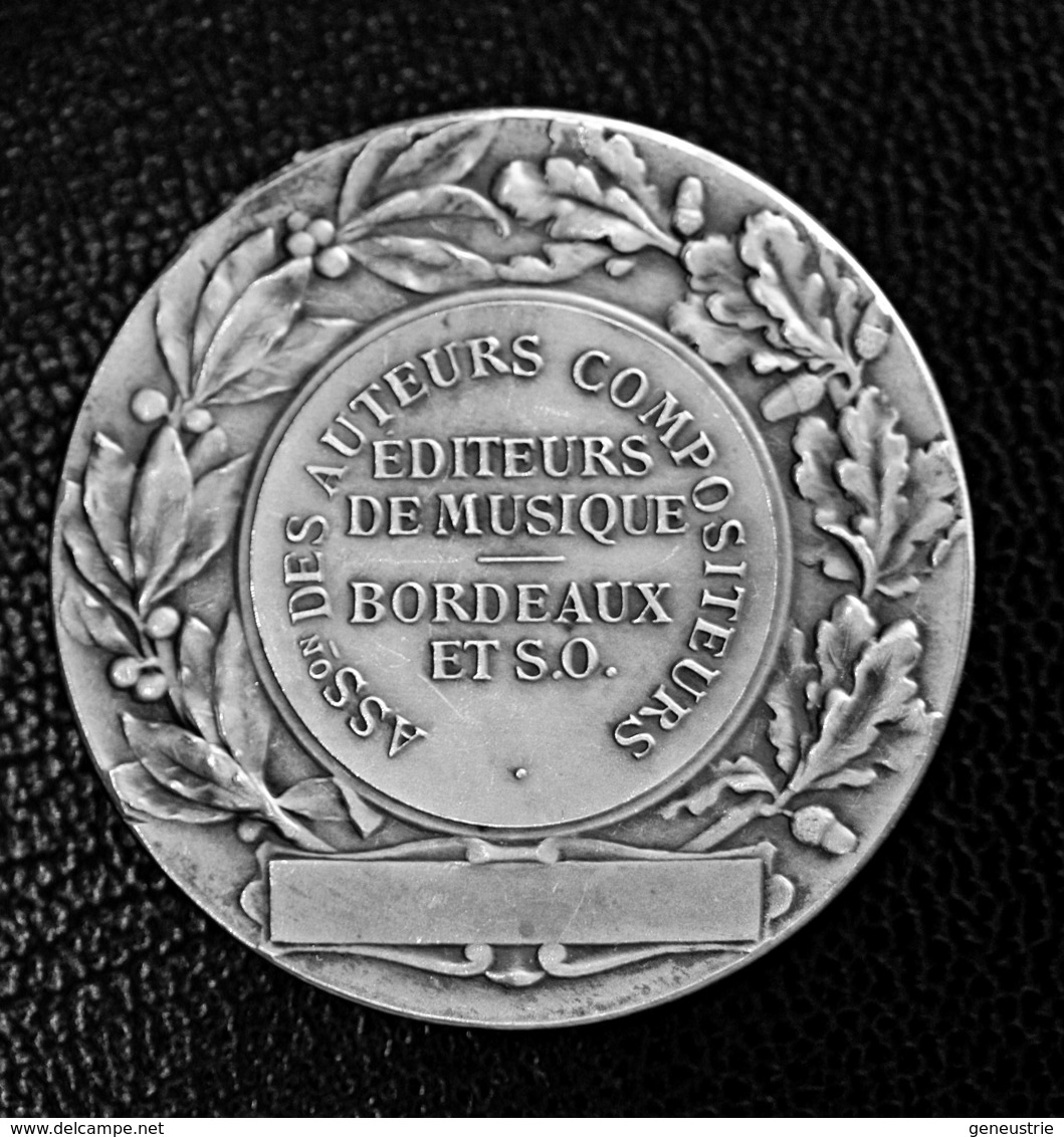 Belle Médaille Bronze Argenté "Association Des Auteurs Compositeurs - Bordeaux Et Sud-Ouest" - Firma's