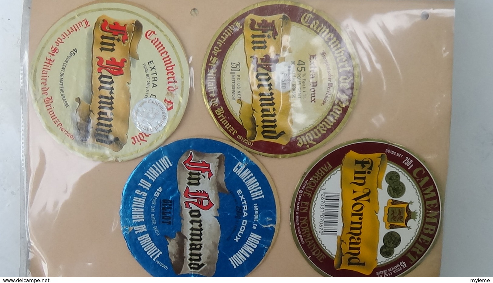 Grosse Collection De Couvercles Et étiquettes (177 Dans Ce Classeur) De Fromages Français.9/10 Voir Commentaires !!! - Cheese