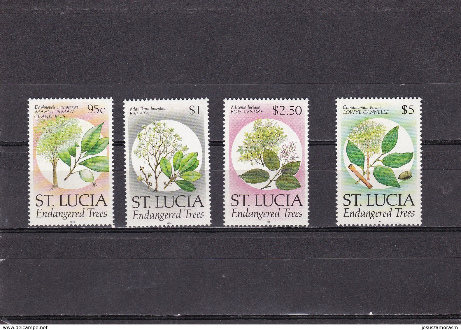 Santa Lucia Nº 954 Al 957 - St.Lucia (1979-...)