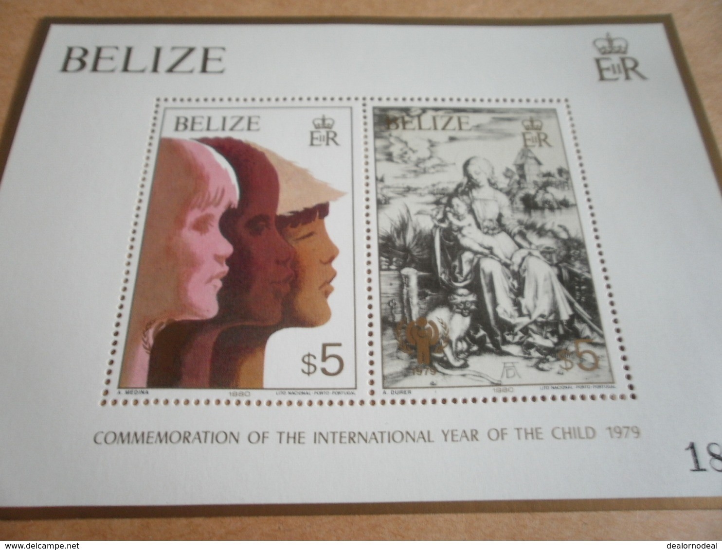 Miniature Sheet Belize 1980 Year Of The Child 1979 - Belize (1973-...)